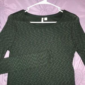 army green longsleeve top